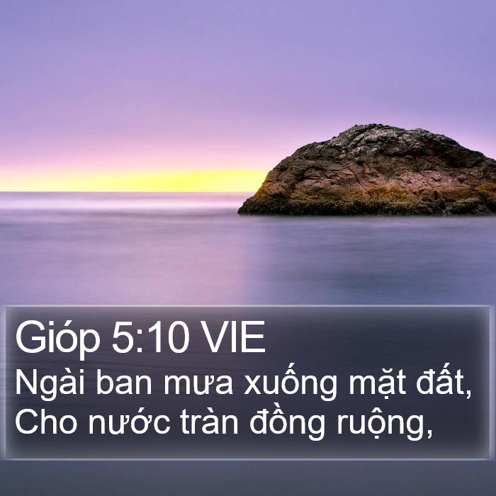 Gióp 5:10 VIE Bible Study