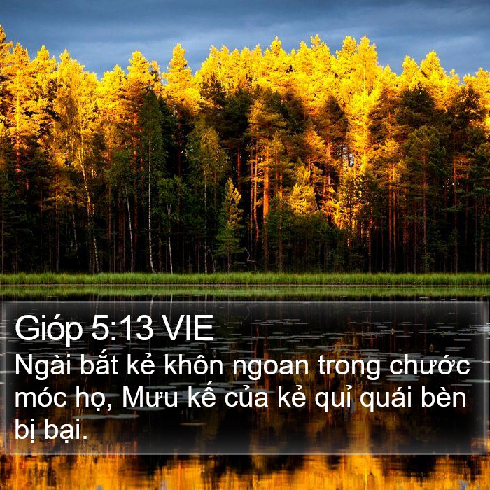 Gióp 5:13 VIE Bible Study