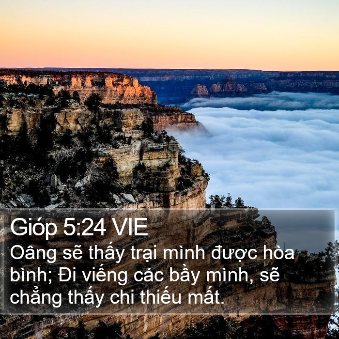 Gióp 5:24 VIE Bible Study