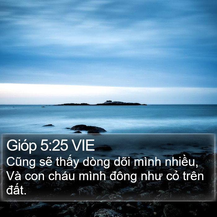 Gióp 5:25 VIE Bible Study