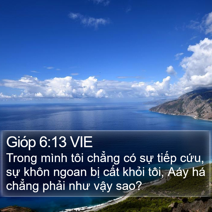 Gióp 6:13 VIE Bible Study