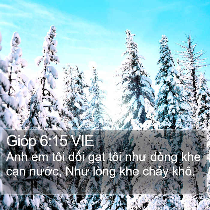 Gióp 6:15 VIE Bible Study