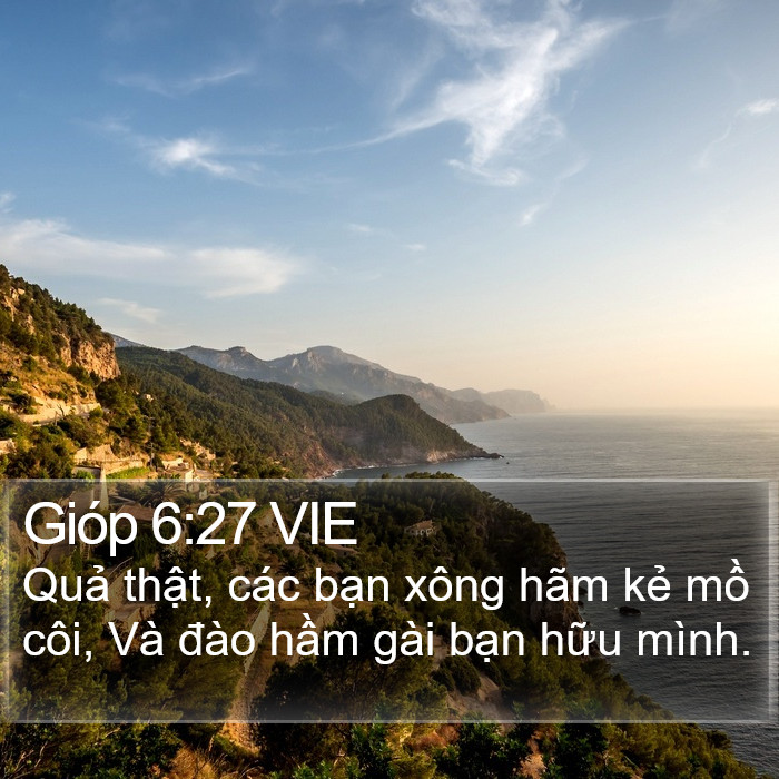 Gióp 6:27 VIE Bible Study