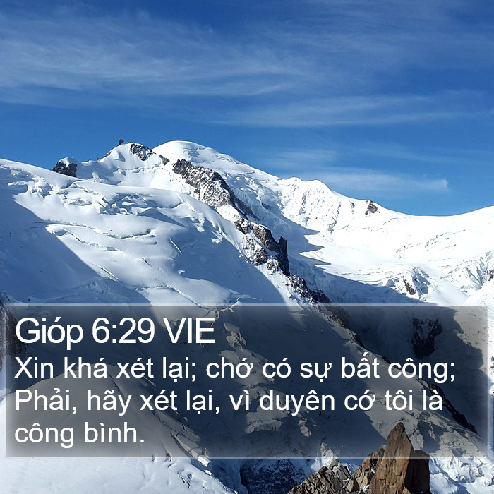 Gióp 6:29 VIE Bible Study