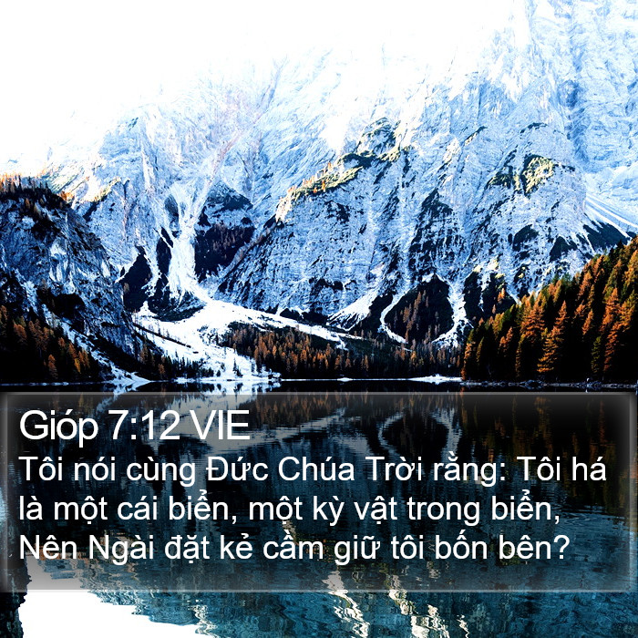 Gióp 7:12 VIE Bible Study