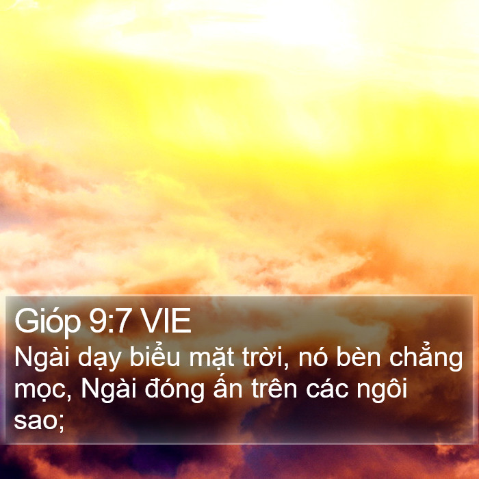 Gióp 9:7 VIE Bible Study