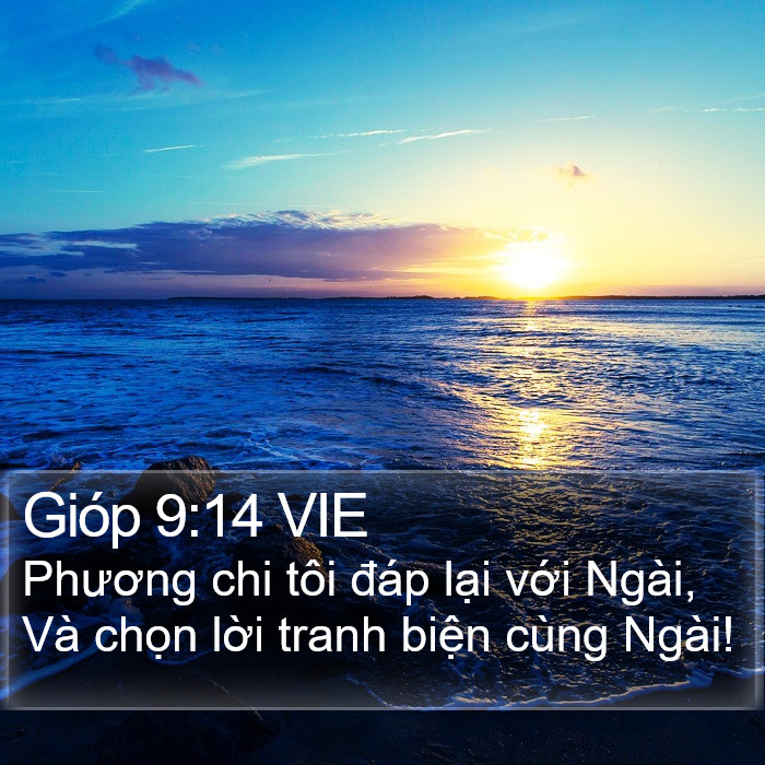 Gióp 9:14 VIE Bible Study