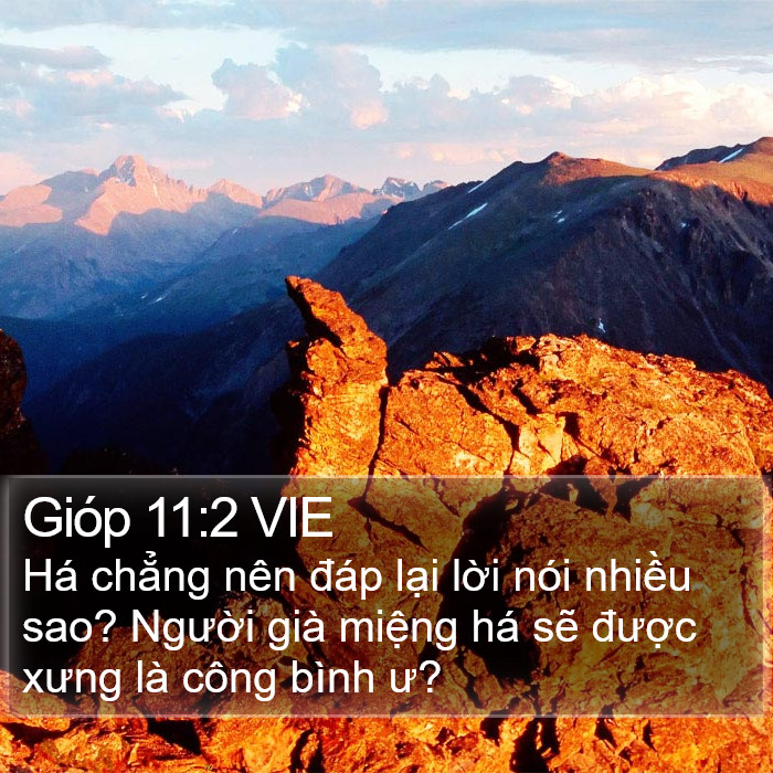 Gióp 11:2 VIE Bible Study