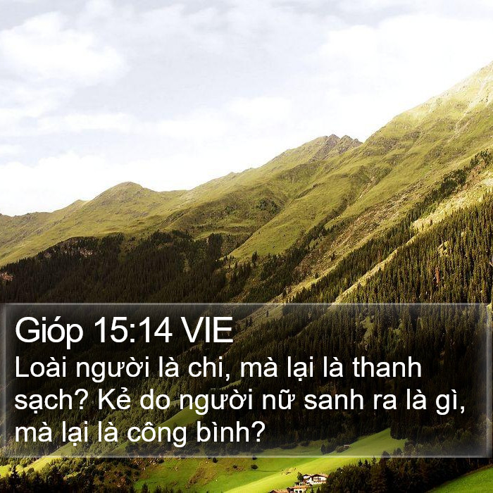 Gióp 15:14 VIE Bible Study