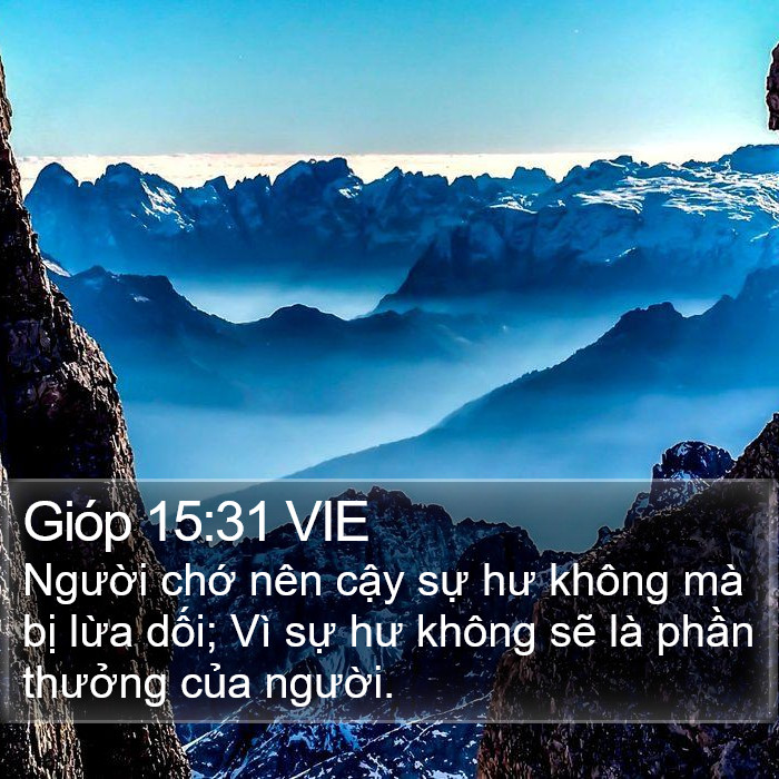 Gióp 15:31 VIE Bible Study