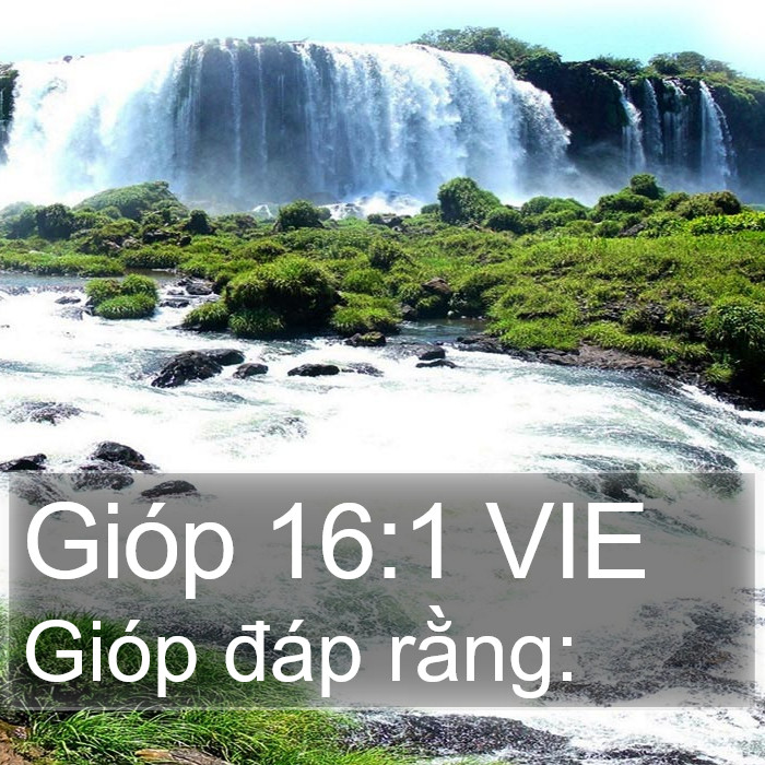 Gióp 16:1 VIE Bible Study