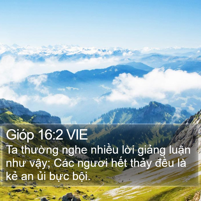 Gióp 16:2 VIE Bible Study