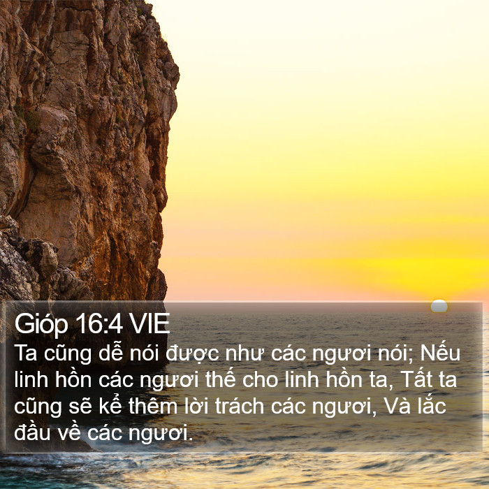 Gióp 16:4 VIE Bible Study