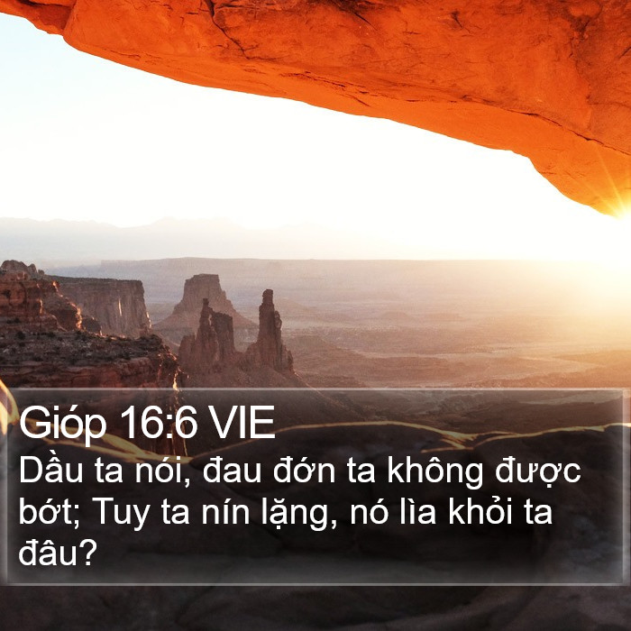 Gióp 16:6 VIE Bible Study