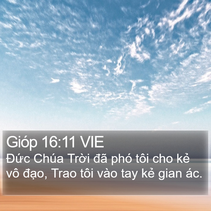 Gióp 16:11 VIE Bible Study