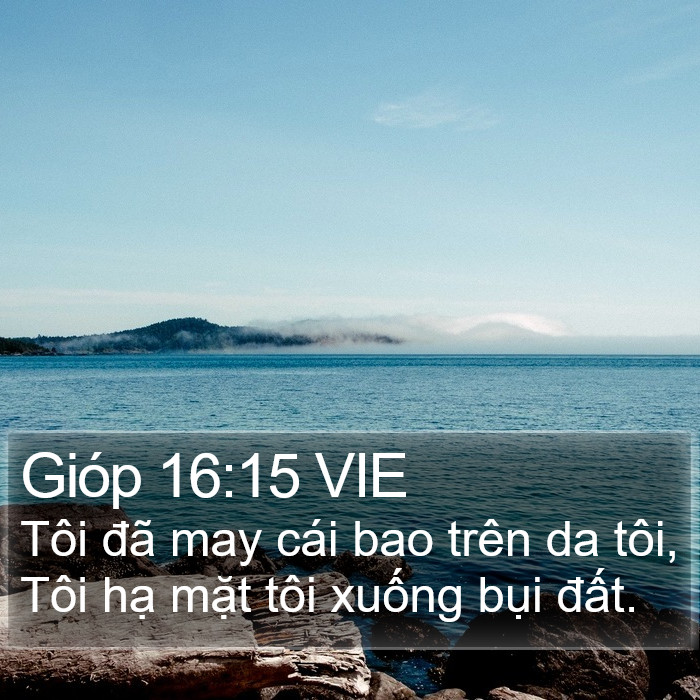 Gióp 16:15 VIE Bible Study