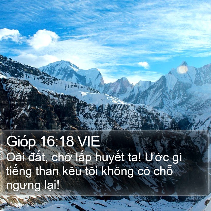 Gióp 16:18 VIE Bible Study