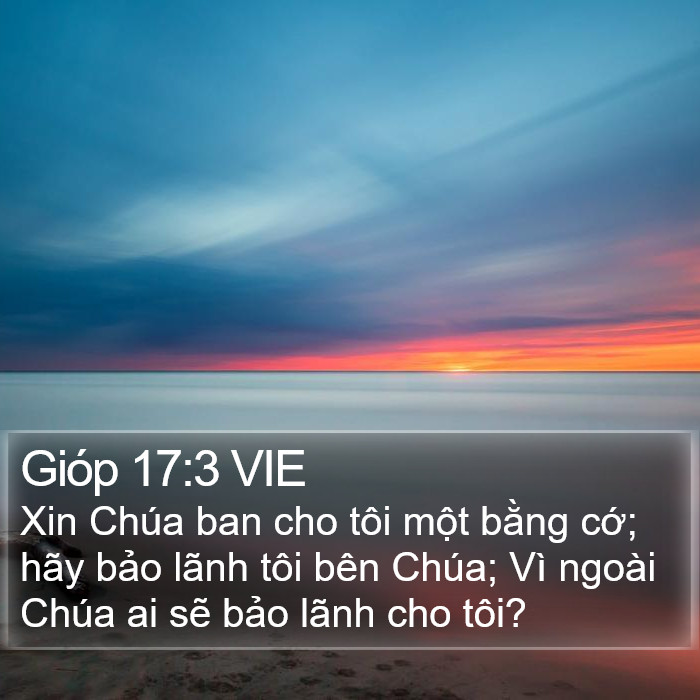 Gióp 17:3 VIE Bible Study