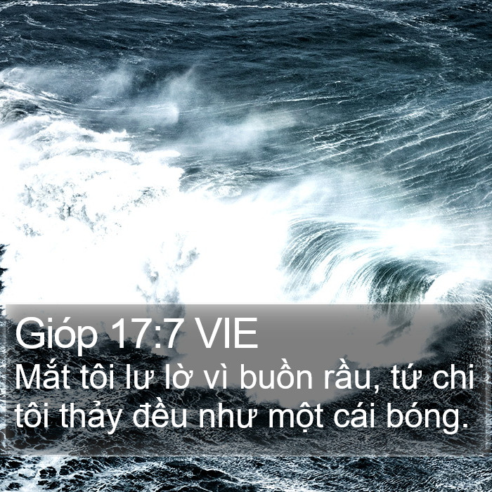 Gióp 17:7 VIE Bible Study