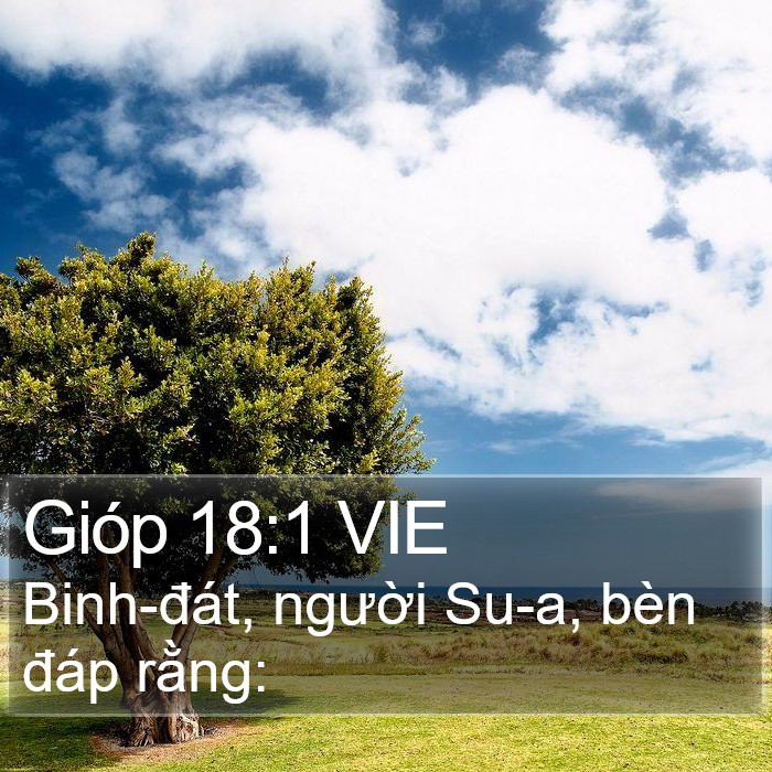Gióp 18:1 VIE Bible Study