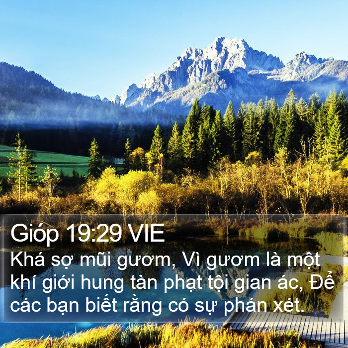 Gióp 19:29 VIE Bible Study