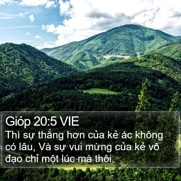 Gióp 20:5 VIE Bible Study