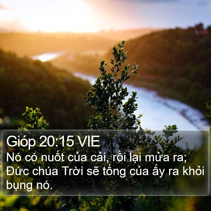 Gióp 20:15 VIE Bible Study