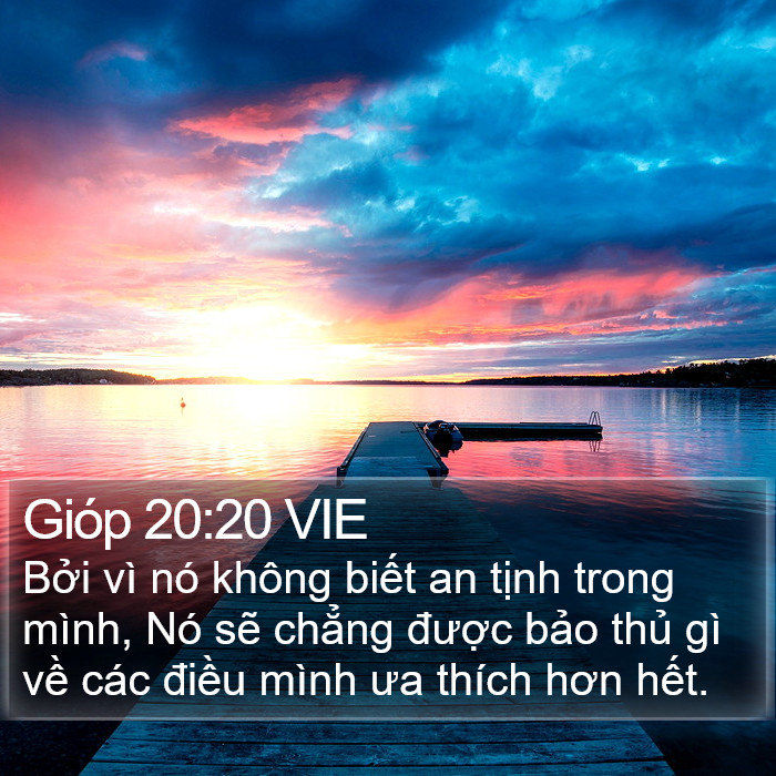 Gióp 20:20 VIE Bible Study