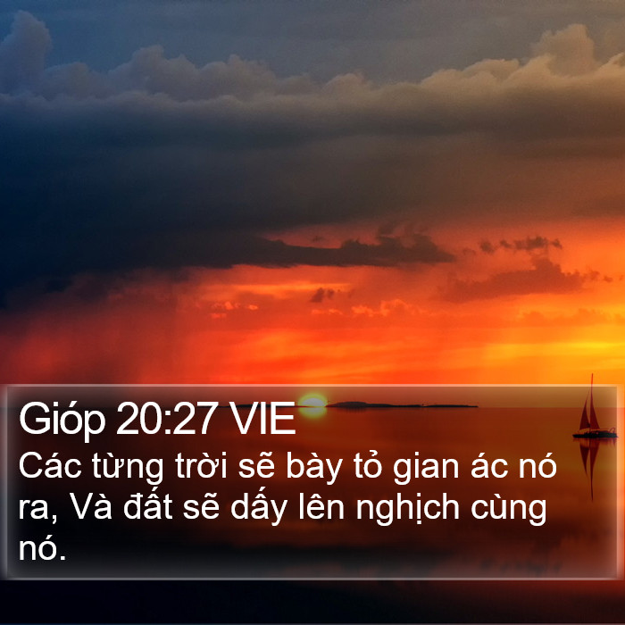 Gióp 20:27 VIE Bible Study