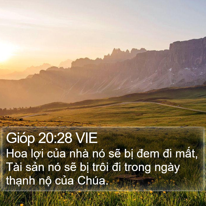 Gióp 20:28 VIE Bible Study