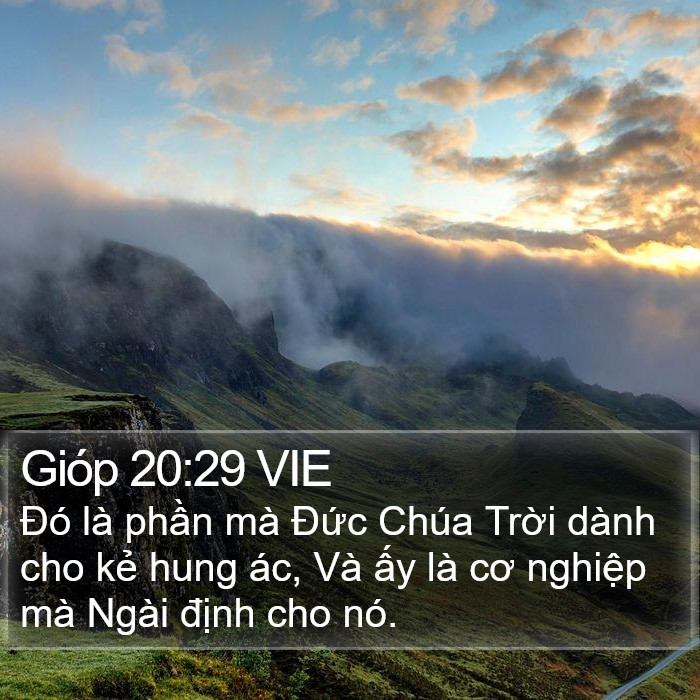 Gióp 20:29 VIE Bible Study