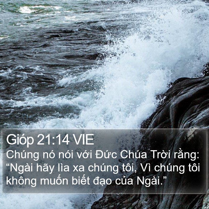 Gióp 21:14 VIE Bible Study