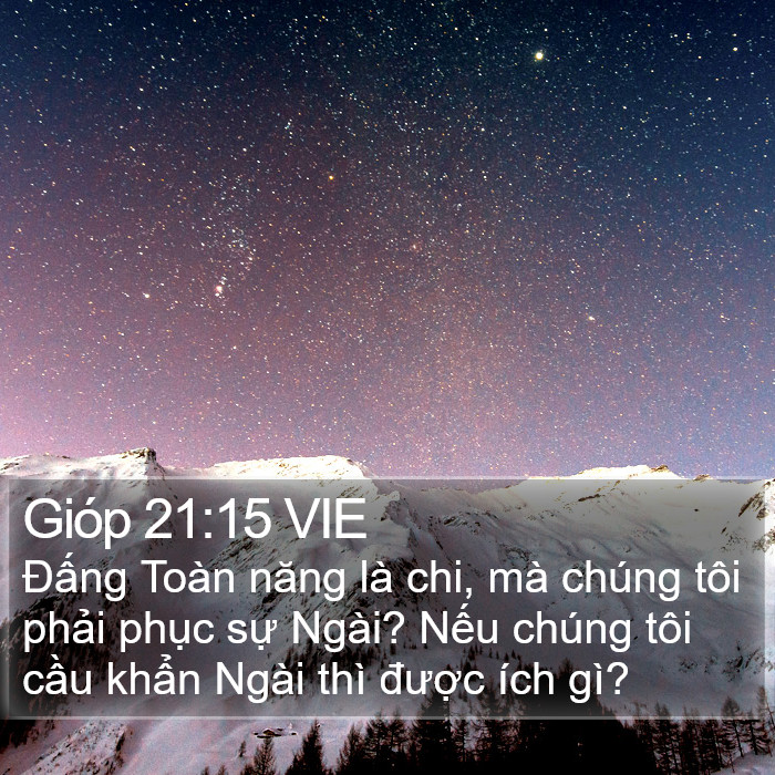Gióp 21:15 VIE Bible Study