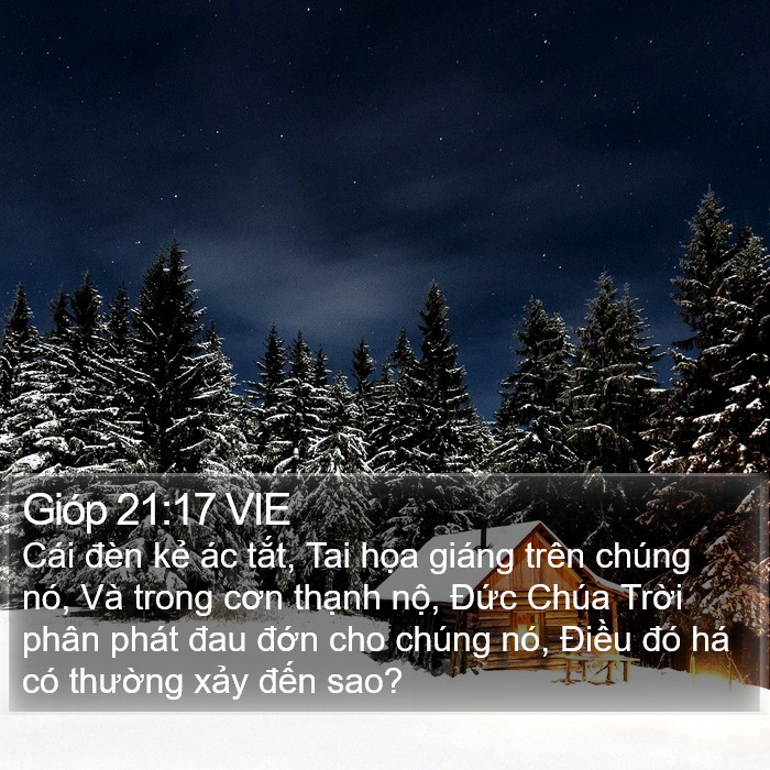 Gióp 21:17 VIE Bible Study