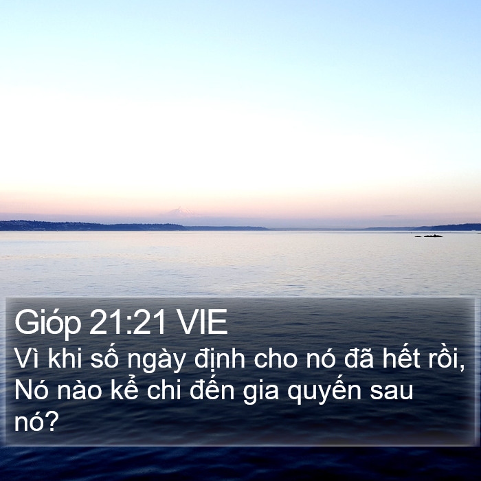 Gióp 21:21 VIE Bible Study
