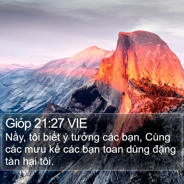 Gióp 21:27 VIE Bible Study