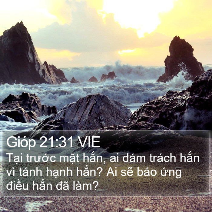 Gióp 21:31 VIE Bible Study