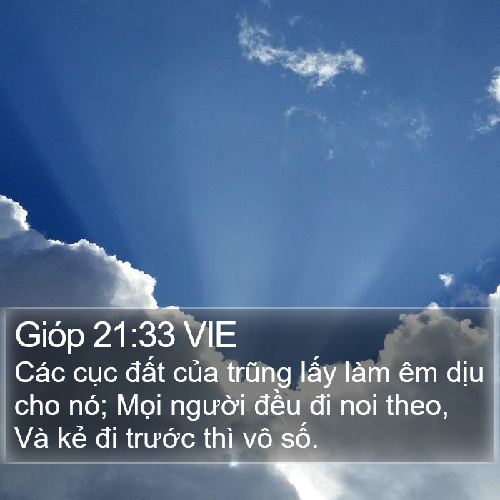 Gióp 21:33 VIE Bible Study