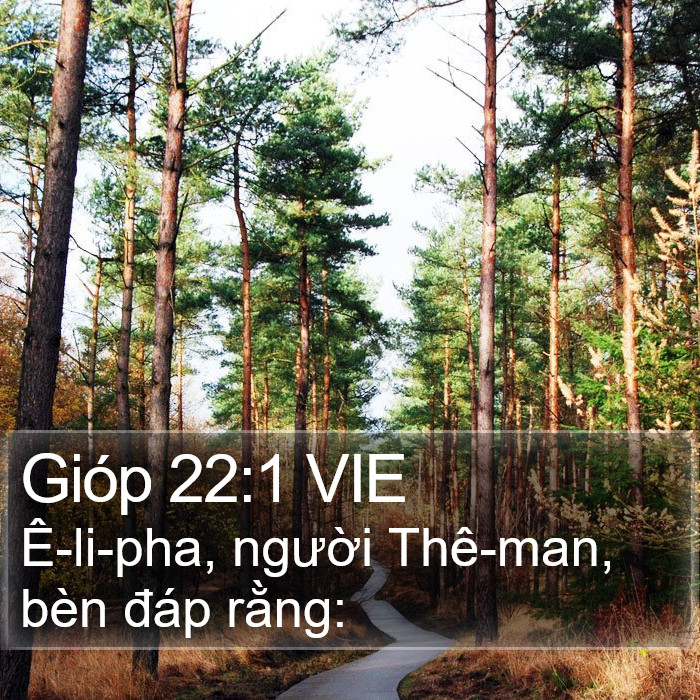 Gióp 22:1 VIE Bible Study