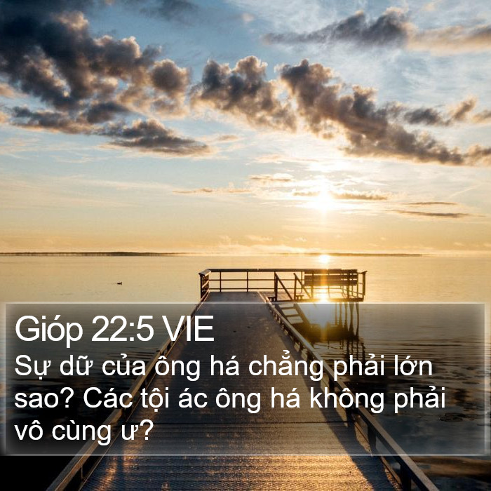 Gióp 22:5 VIE Bible Study