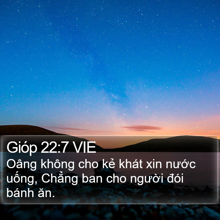 Gióp 22:7 VIE Bible Study