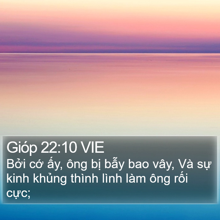 Gióp 22:10 VIE Bible Study