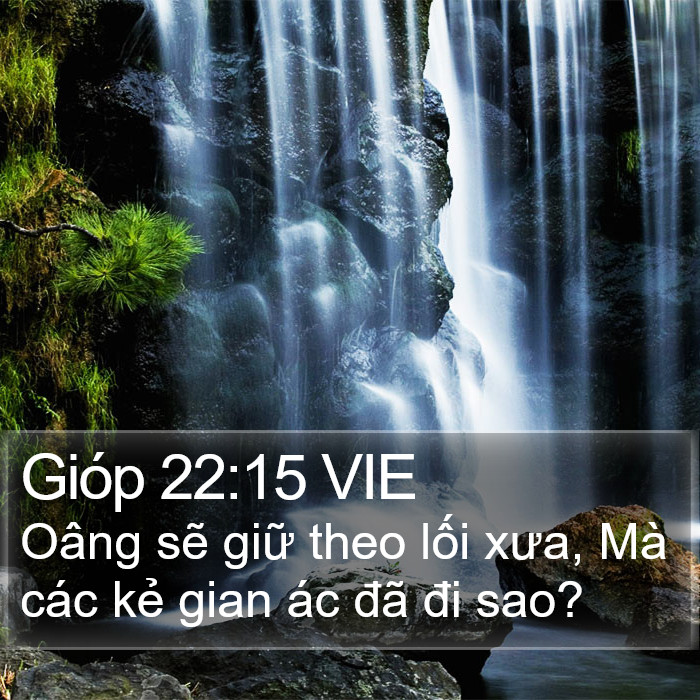 Gióp 22:15 VIE Bible Study