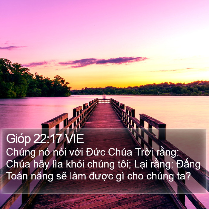 Gióp 22:17 VIE Bible Study