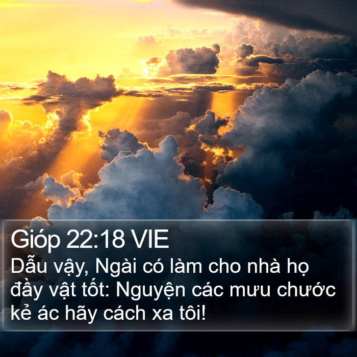 Gióp 22:18 VIE Bible Study