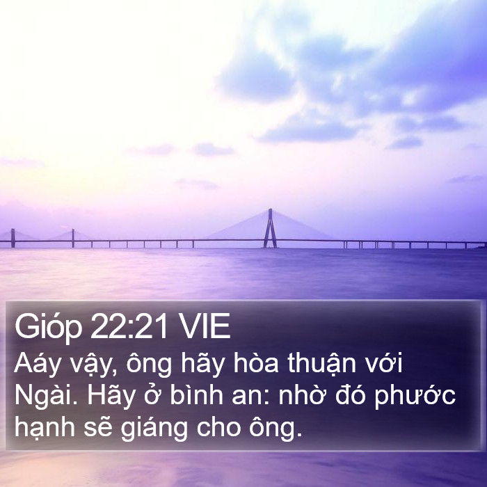 Gióp 22:21 VIE Bible Study
