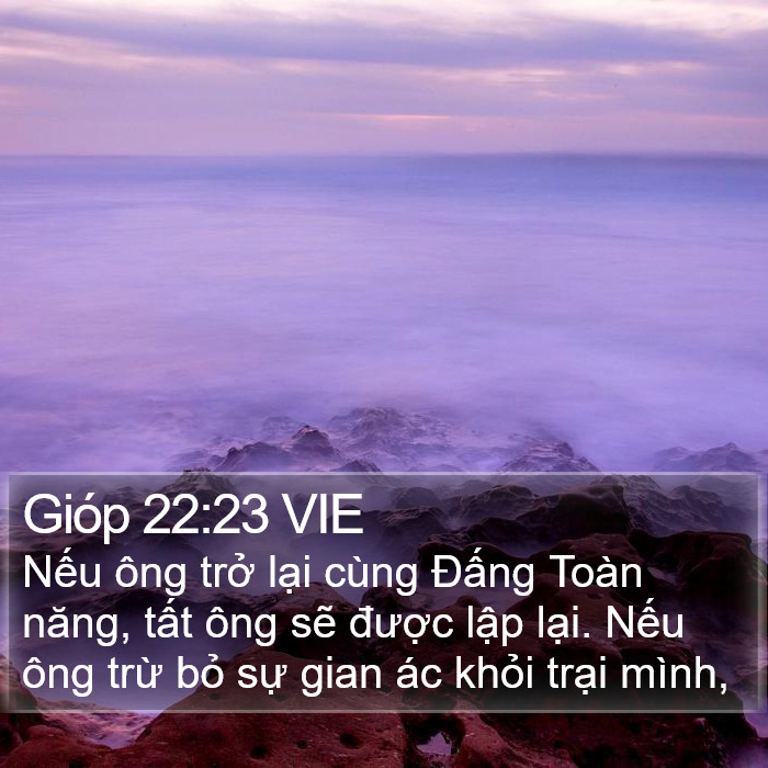 Gióp 22:23 VIE Bible Study