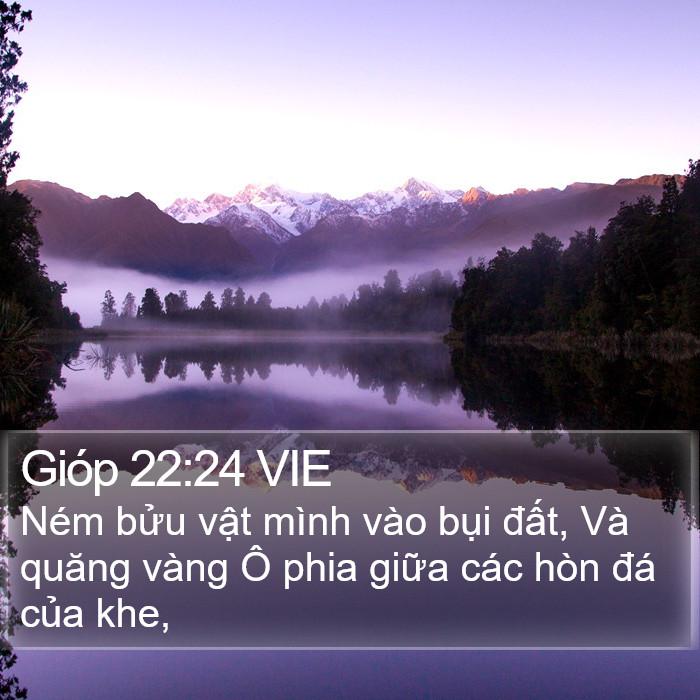 Gióp 22:24 VIE Bible Study