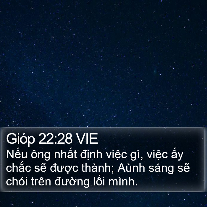 Gióp 22:28 VIE Bible Study