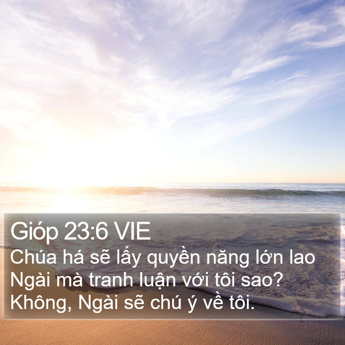 Gióp 23:6 VIE Bible Study
